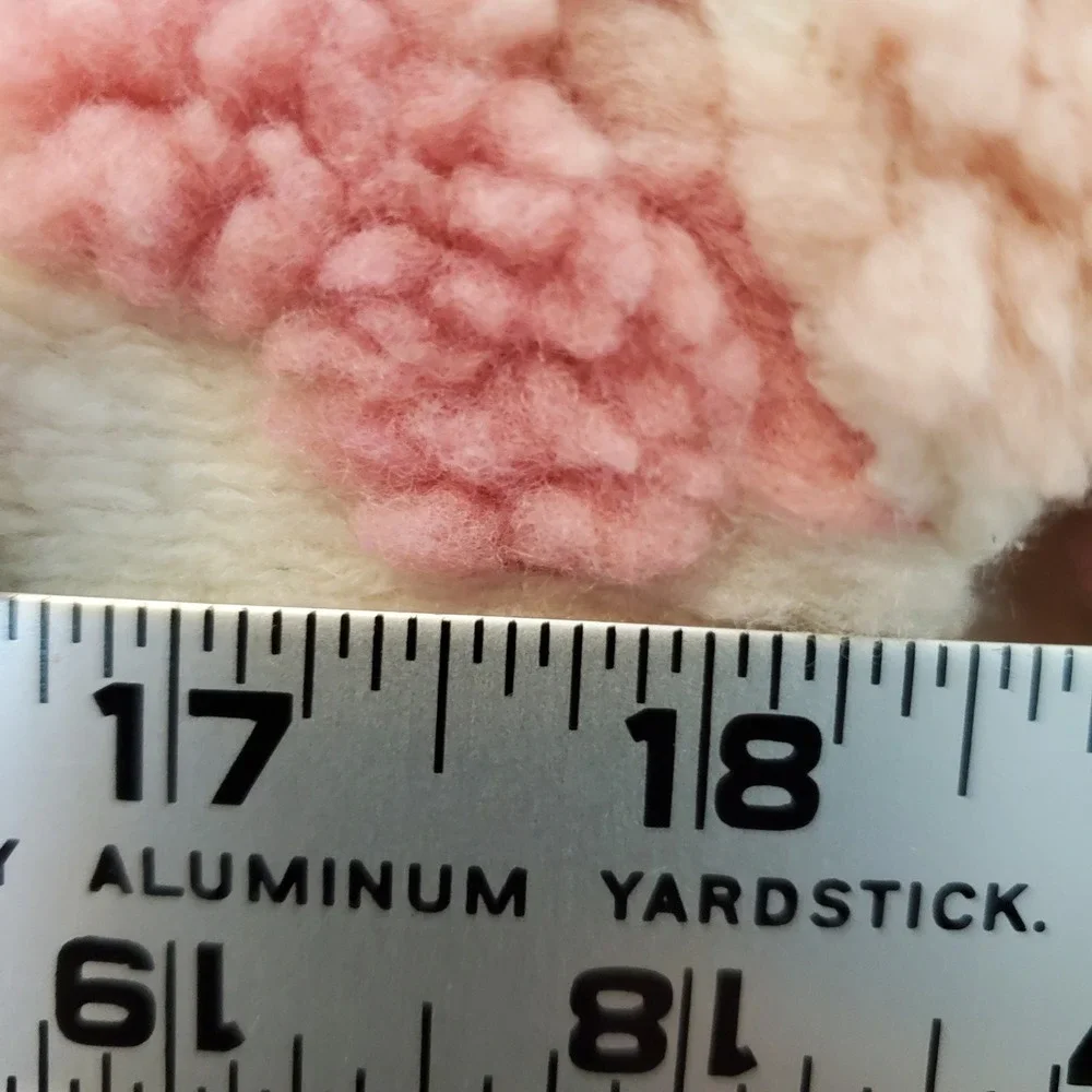 Lucky Brand Girls Pink Floral Popcorn Fleece Zip Up Jacket White Size M 10/12